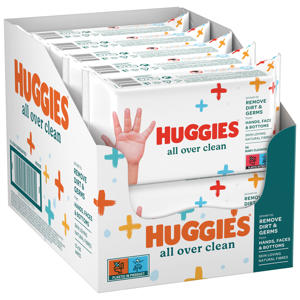 Wehkamp Huggies All Over Clean billendoekjes van handjes,billen en snoetjes - 560 billendoekjes aanbieding