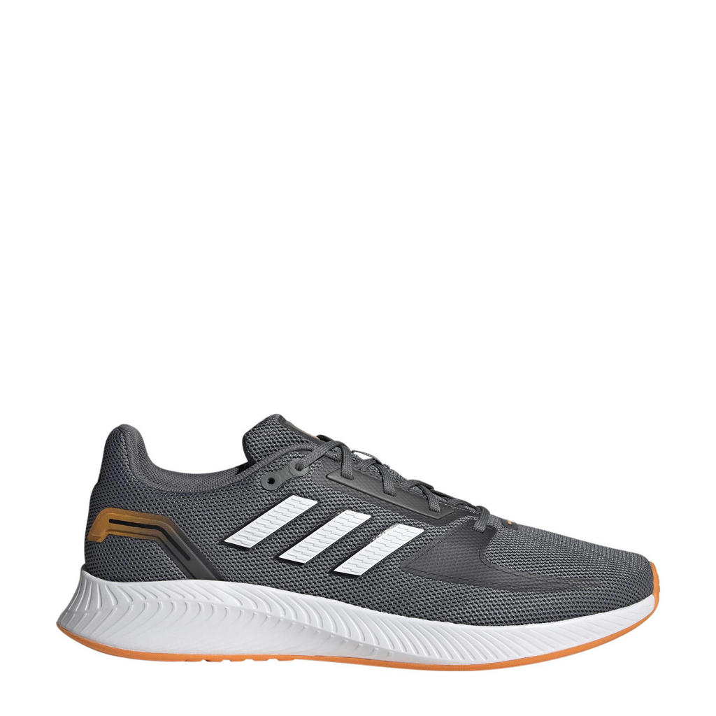 adidas Performance Runfalcon 2.0 hardloopschoenen grijs/wit/oranje