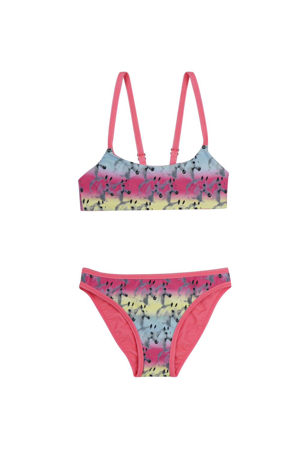 Verrast zijn Blind ornament Claesen's reversible bikini roze/multi | wehkamp
