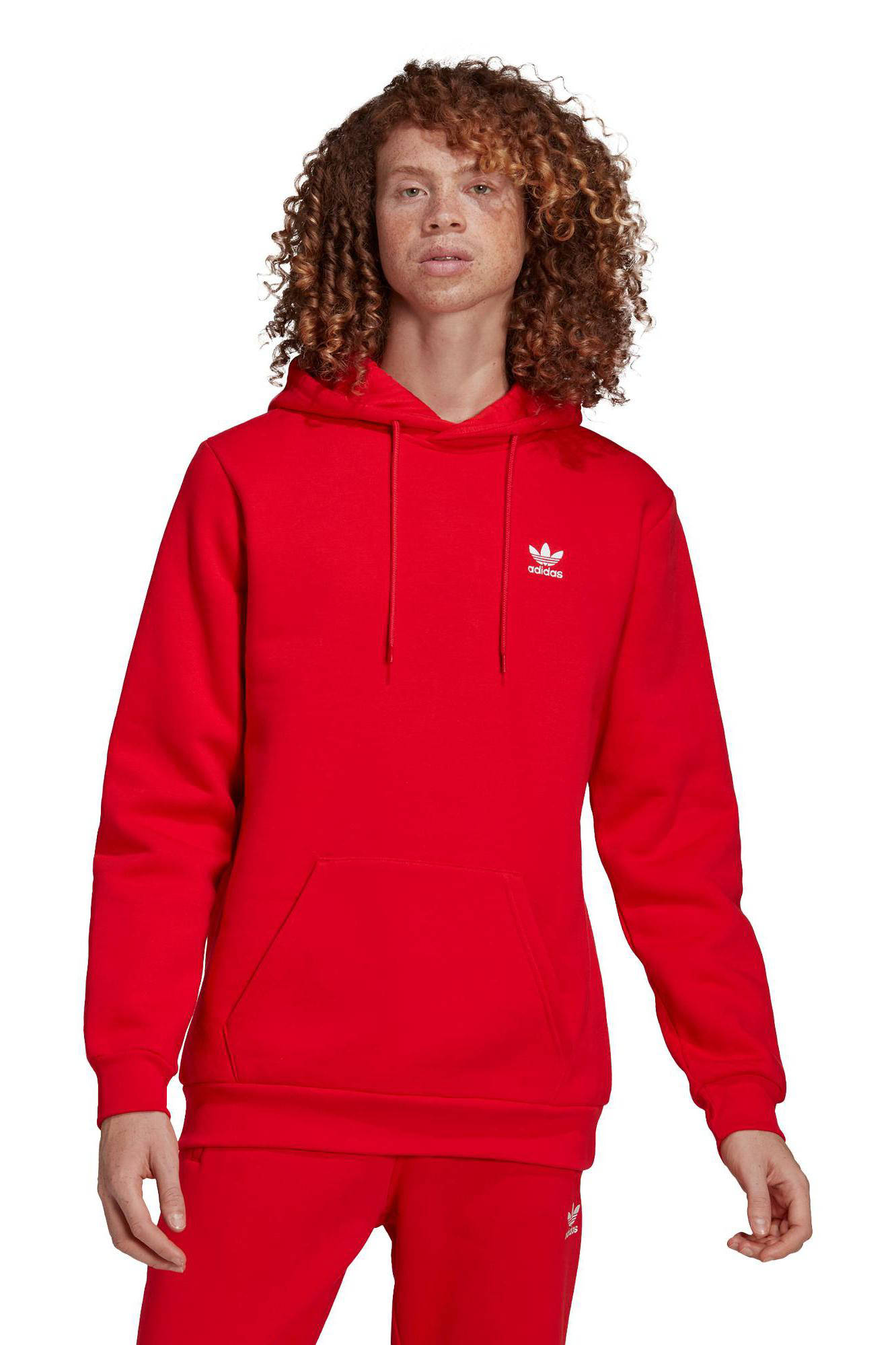 adidas mens red hoodie