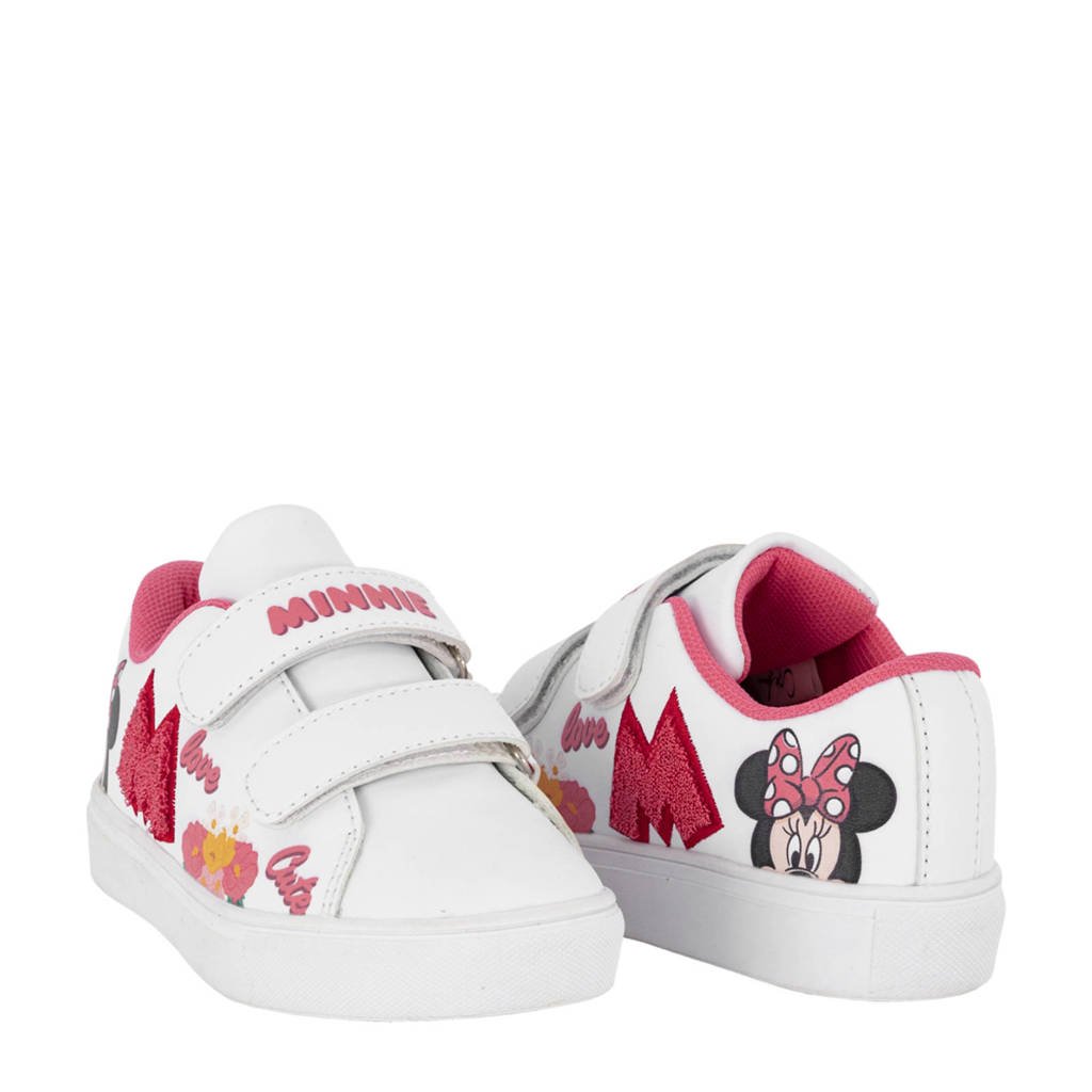 Soldaat Paard duif Disney Minnie Mouse sneakers wit/roze | wehkamp