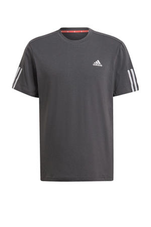   sport T-shirt grijs/wit