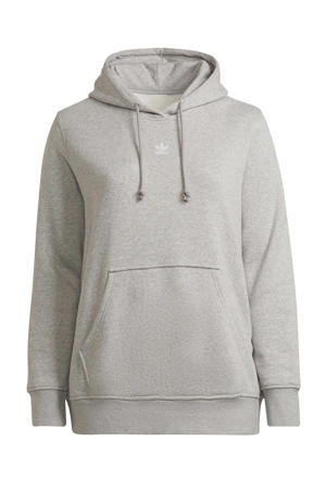 Plus Size hoodie grijs melange