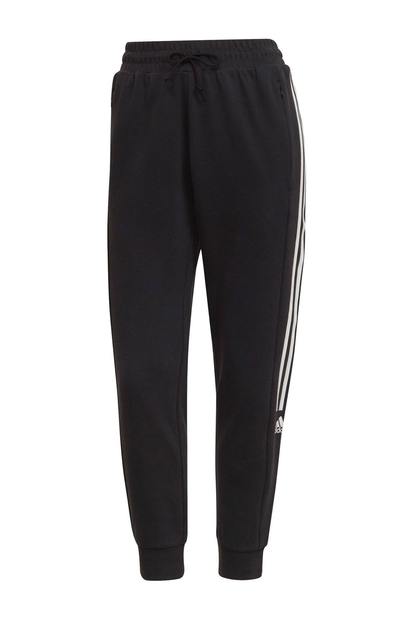 adidas Performance joggingbroek zwart/wit | wehkamp