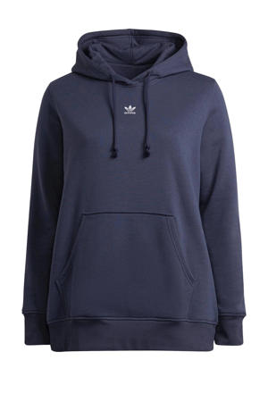Plus Size hoodie donkerblauw