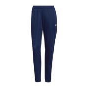 thumbnail: Donkerblauwe dames adidas Performance trainingsbroek van polyester met regular fit, regular waist en effen