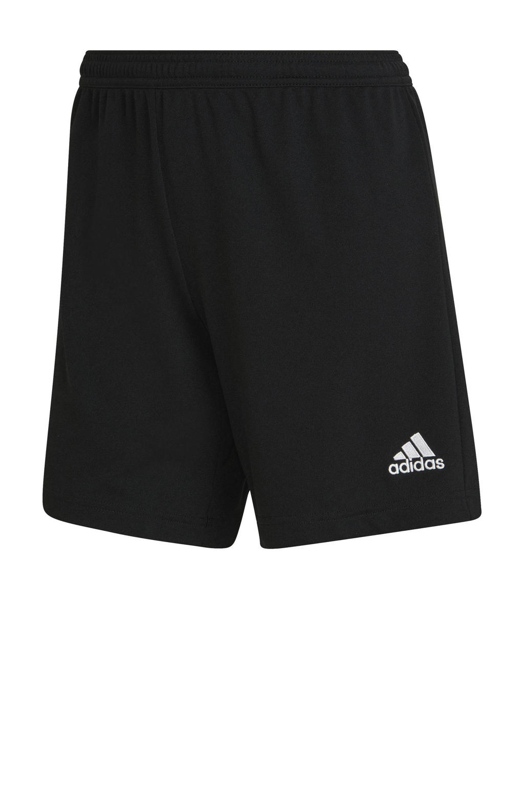 Zwarte dames adidas Performance sportshort van polyester met regular fit, regular waist en effen
