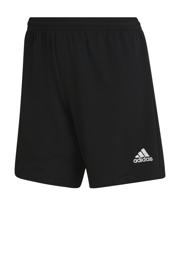 thumbnail: Zwarte dames adidas Performance sportshort van polyester met regular fit, regular waist en effen
