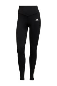 Zwarte dames adidas Performance sportlegging van gerecycled polyester met slim fit, regular waist en elastische tailleband