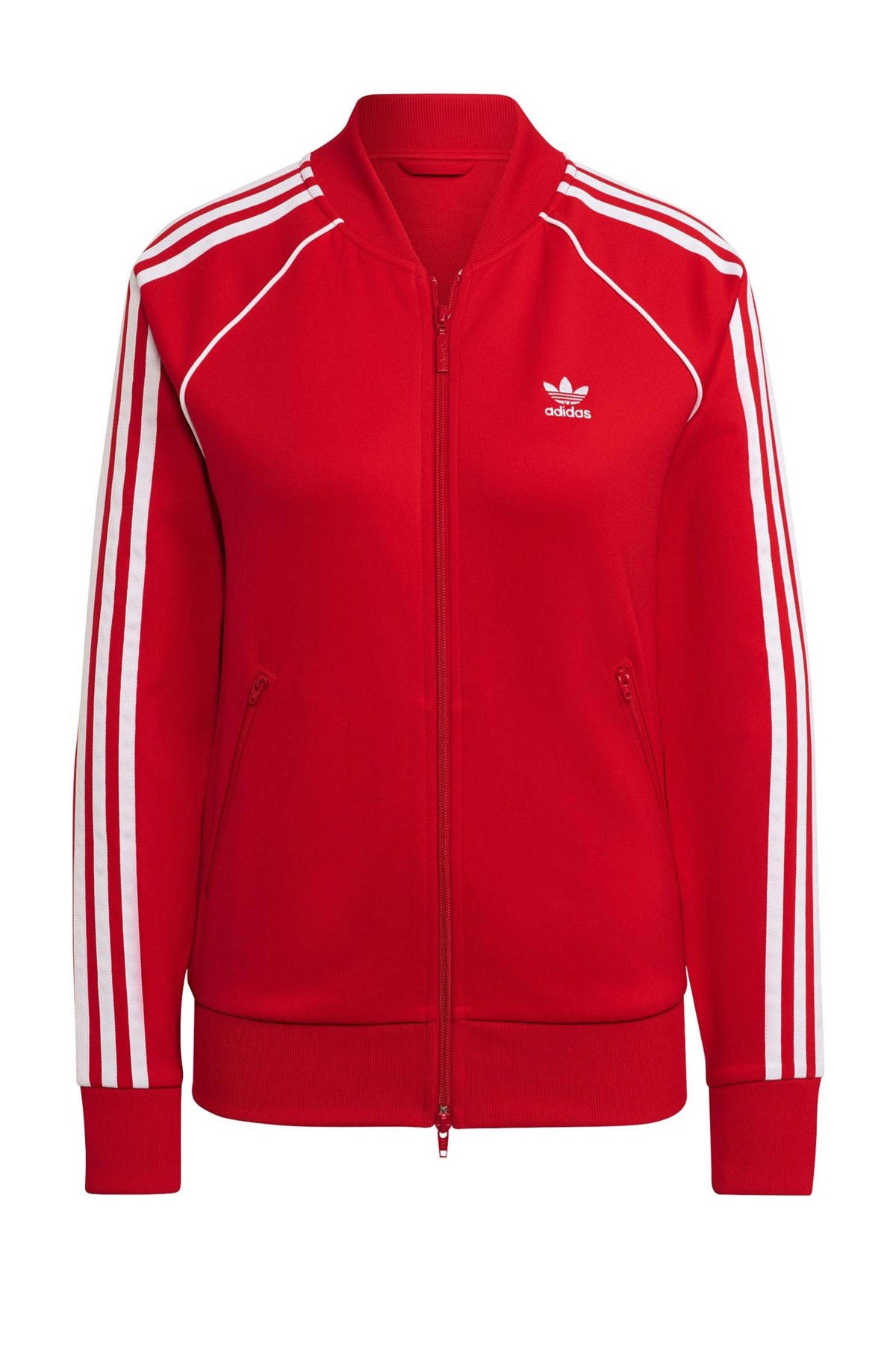 avond Spreek luid bovenstaand adidas Originals Superstar Adicolor vest rood/wit | wehkamp