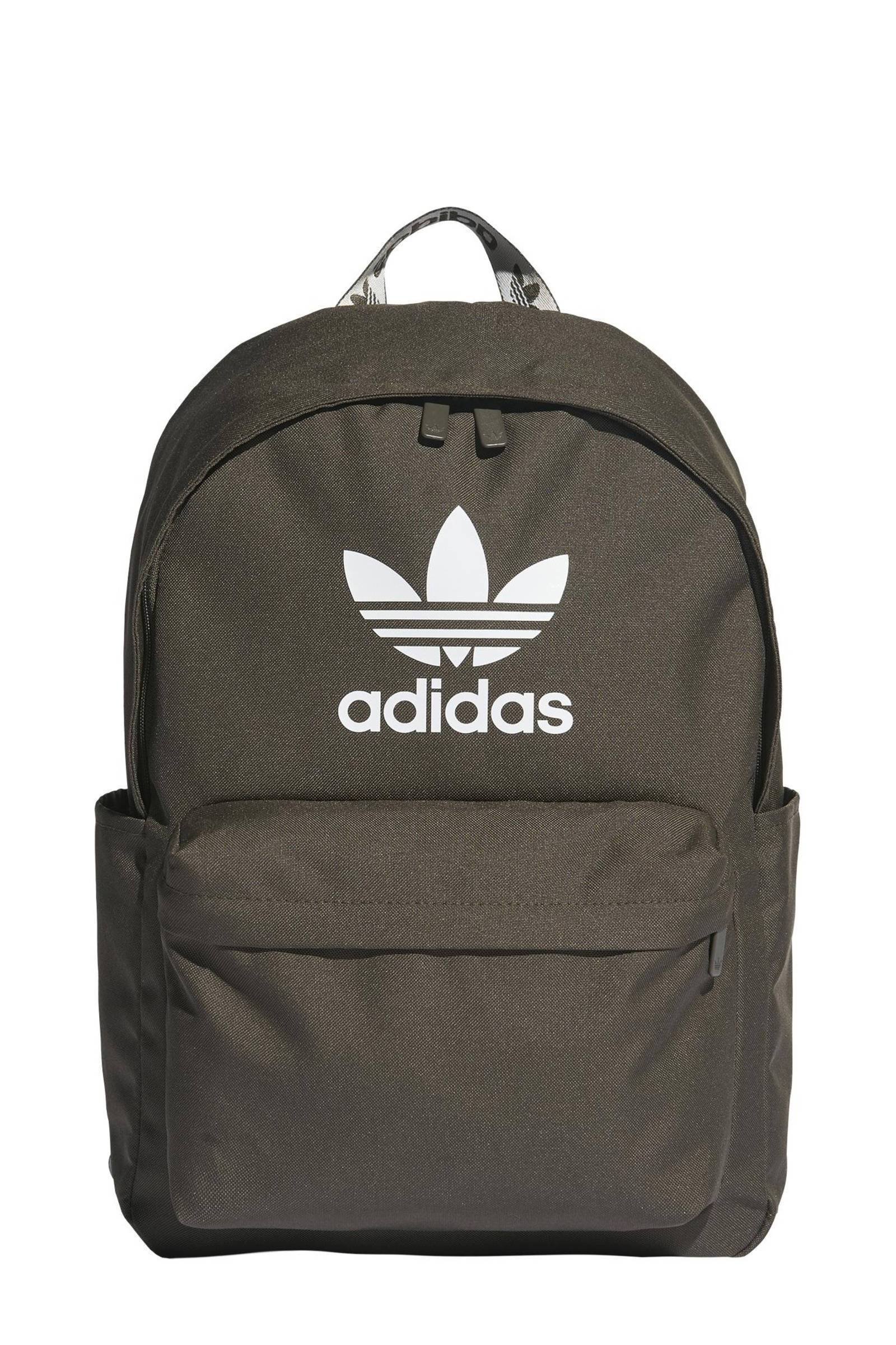 adidas Originals Adicolor rugzak olijfgroen/wit | wehkamp
