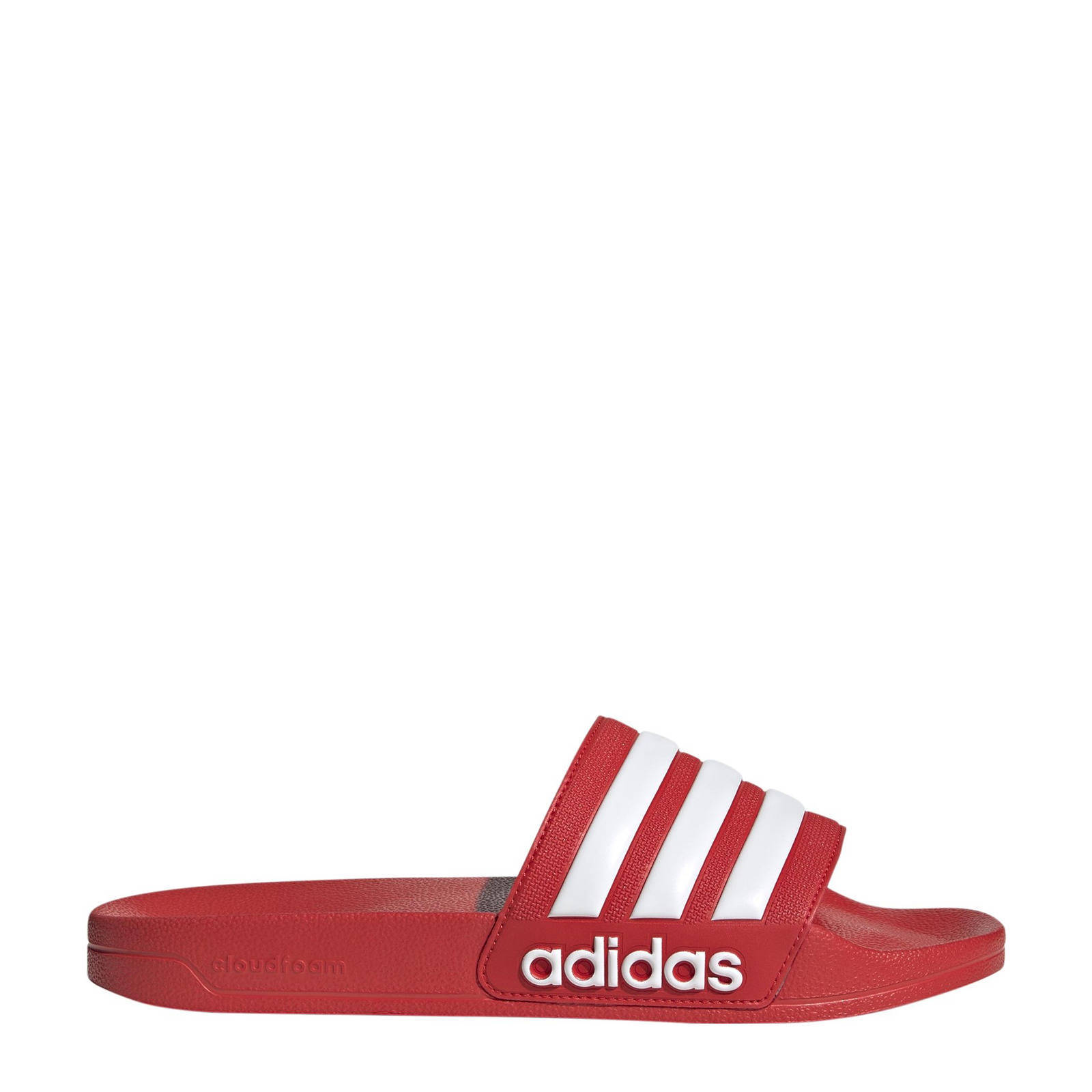 adidas Sportswear Adilette Shower badslippers rood/wit | wehkamp