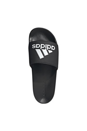 Adilette Shower badslipperss zwart/wit