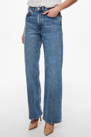 high waist wide leg jeans ONLJUICY medium blue denim