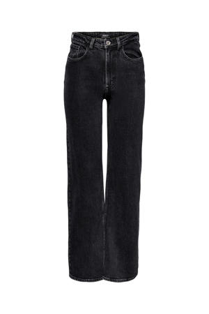 high waist wide leg jeans ONLJUICY black denim
