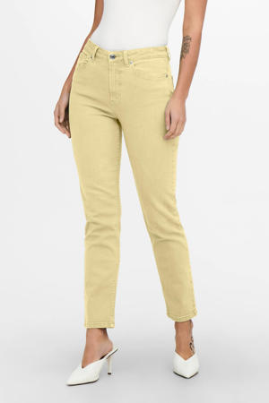 high waist straight fit jeans ONLEMILY lemon meringue