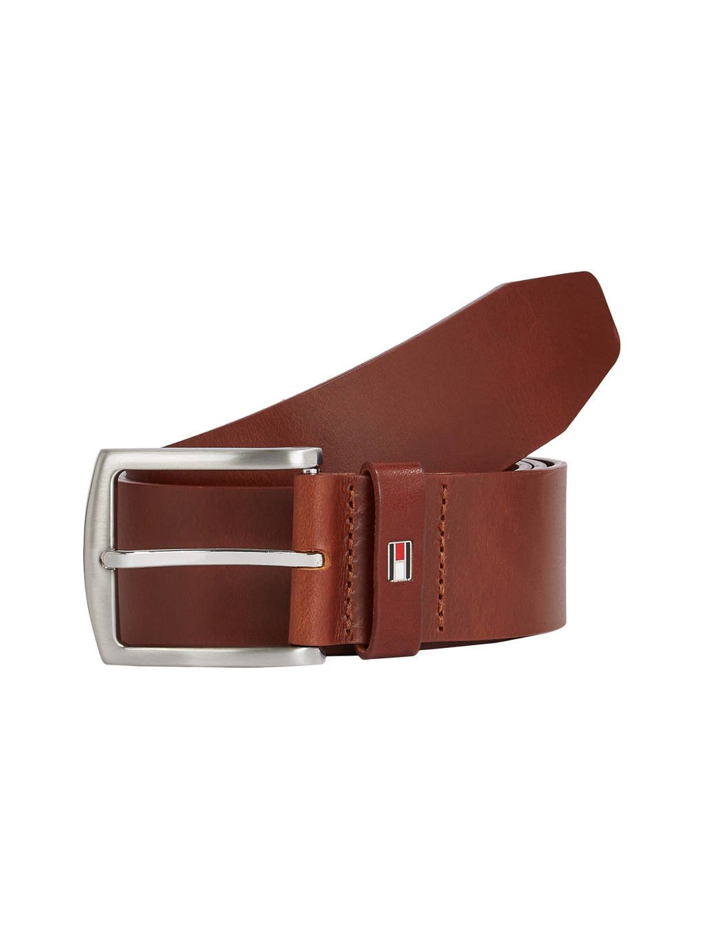 Tommy Hilfiger leren riem Denton bruin, Bruin