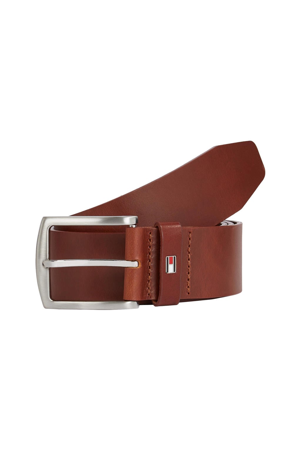 Tommy Hilfiger leren riem Denton bruin