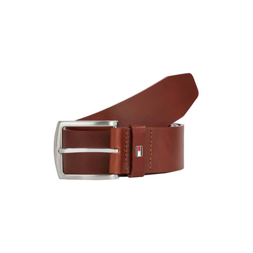 Tommy Hilfiger leren riem Denton bruin afbeelding