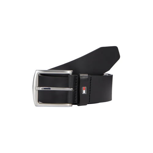 Tommy Hilfiger leren riem Denton zwart afbeelding
