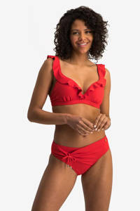 Beachlife omslag bikinibroekje rood, Rood