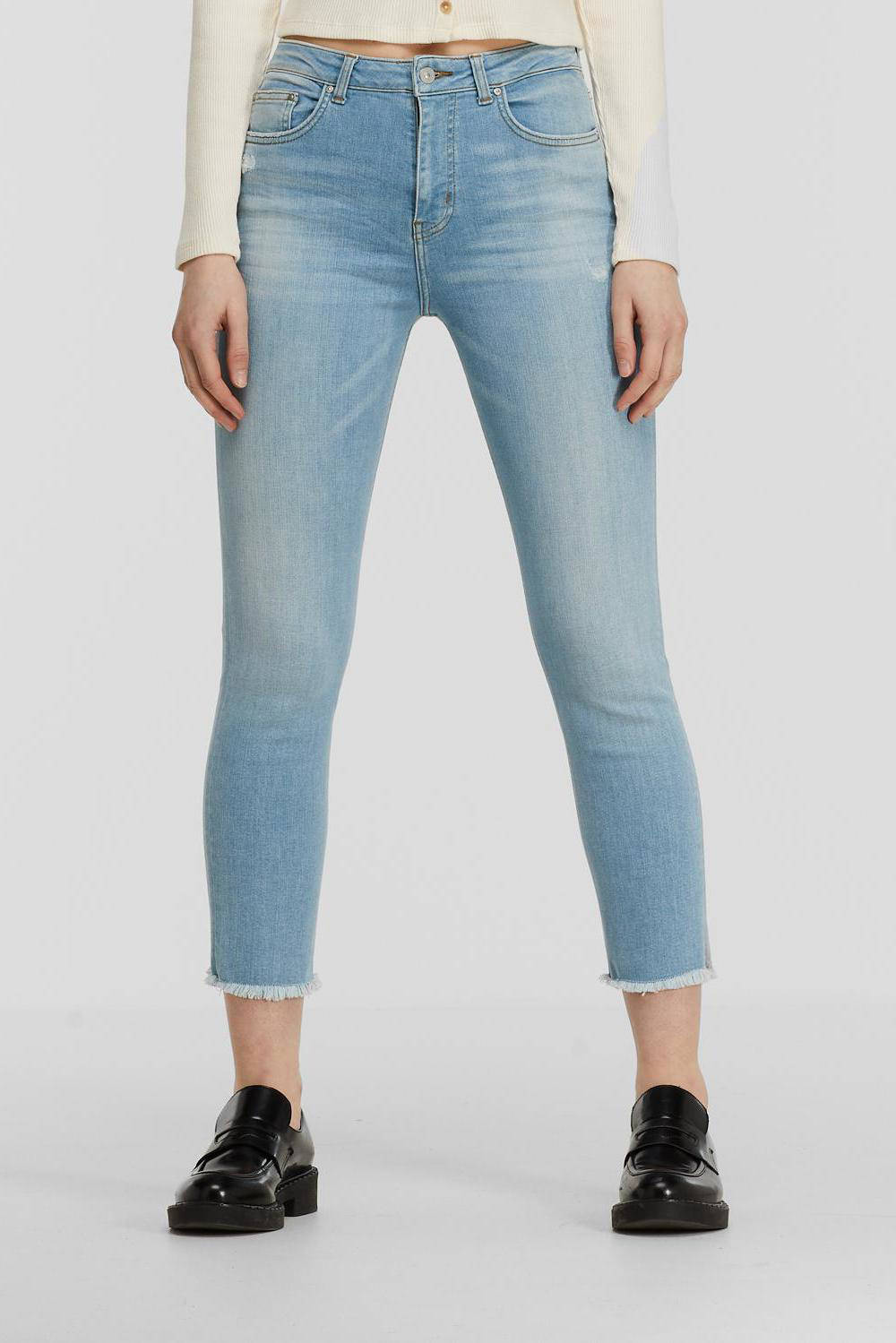 LTB cropped high waist straight fit jeans Pia lalita wash | wehkamp