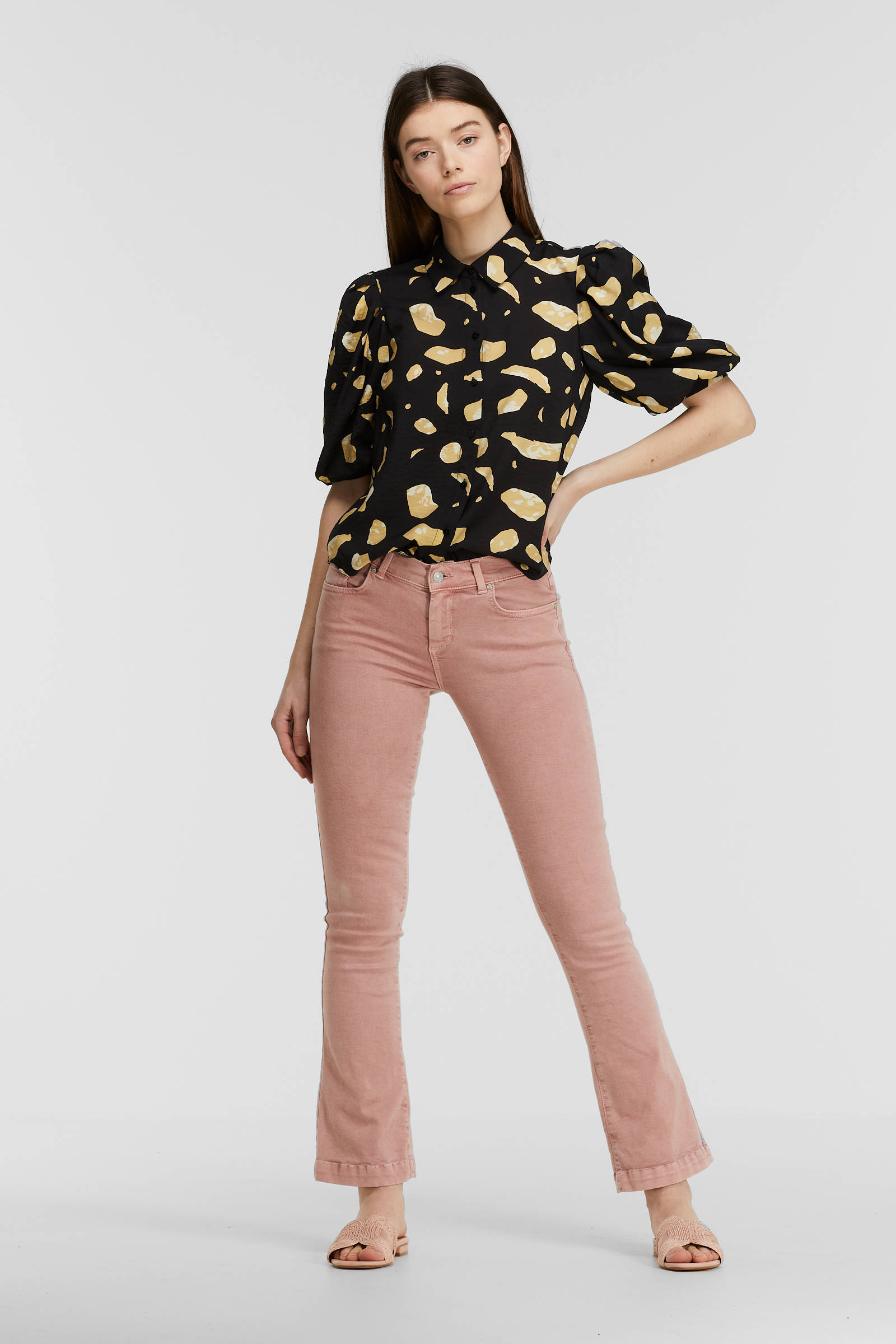 LTB flared jeans Fallon dust pink clay 