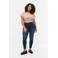 Zizzi high waist cropped super slim fit jeans AMY dark denim