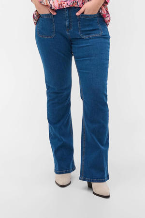 high waist bootcut jeans JOLIVIA ELLEN  dark denim
