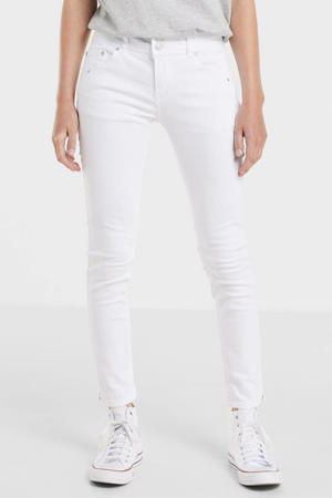 gestreepte slim fit jeans Georget M wit