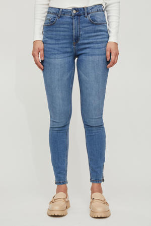 high waist skinny jeans VISKINNIE medium blue denim