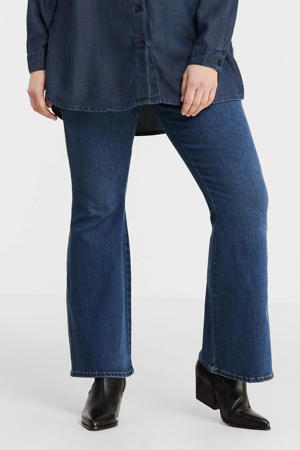 high waist flared jeans VMSIGA dark denim