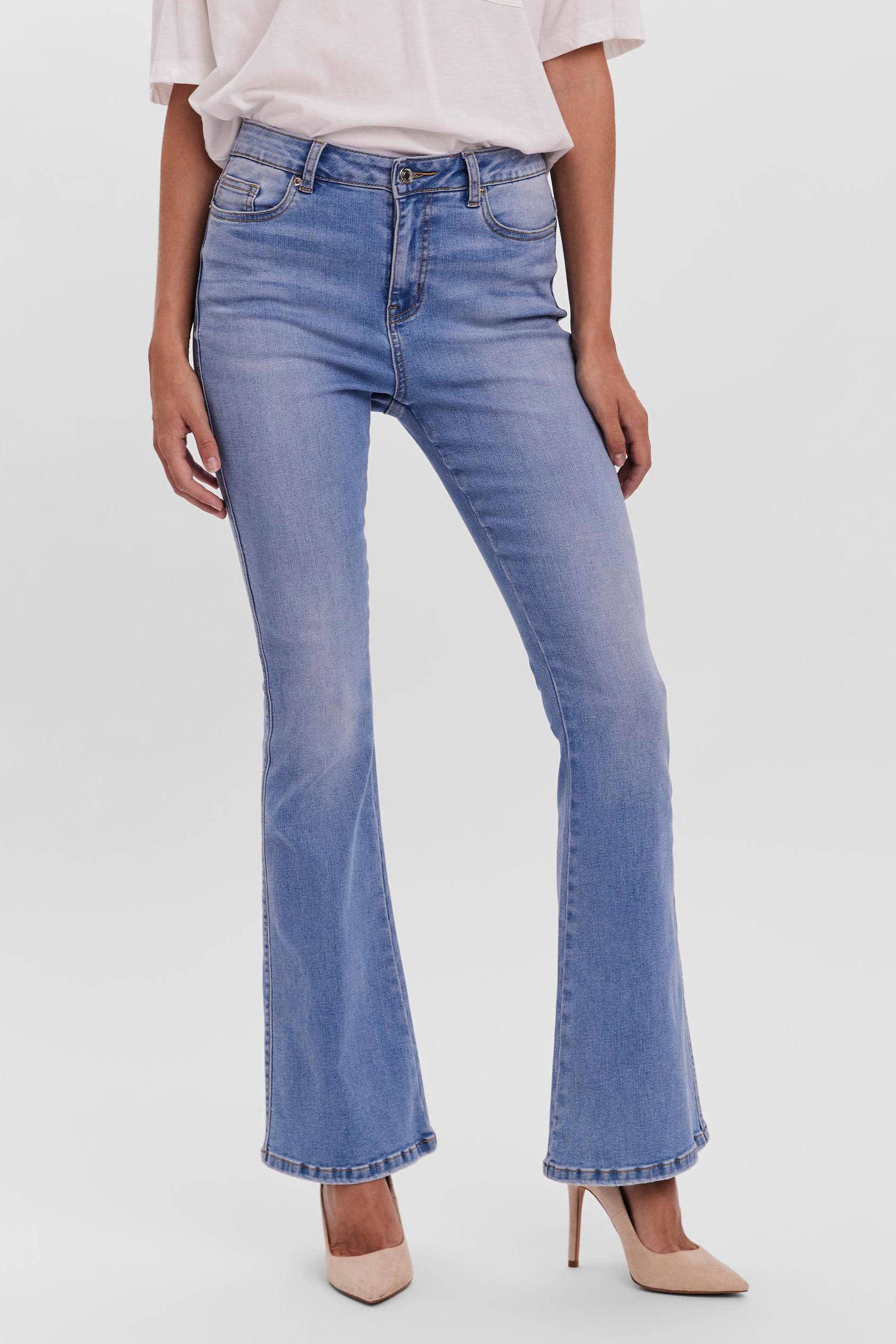 VERO MODA Dames Kleding Broeken & Jeans Jeans High Waisted Jeans Vmsiga High-waist Jeans Dames Blauw 