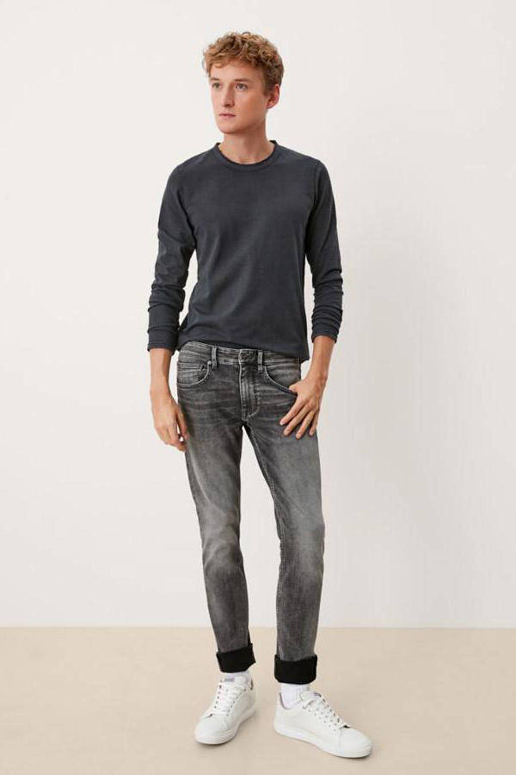 Q/S designed by slim fit jeans grijs, Grijs
