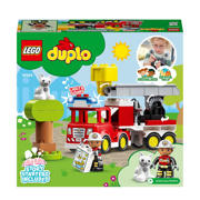thumbnail: LEGO DUPLO Town Brandweerauto, Educatief Peuter Speelgoed met Dieren Figuur 10969