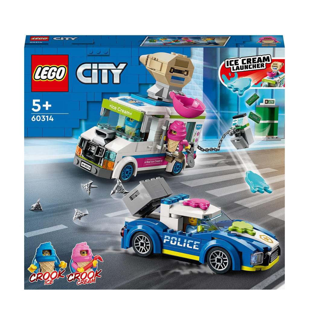 LEGO City IJswagen politieachtervolging 60314