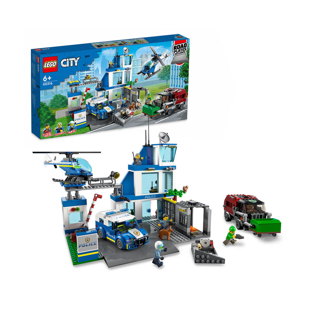 LEGO City Politiebureau Helikopter Speelgoed Set 60316