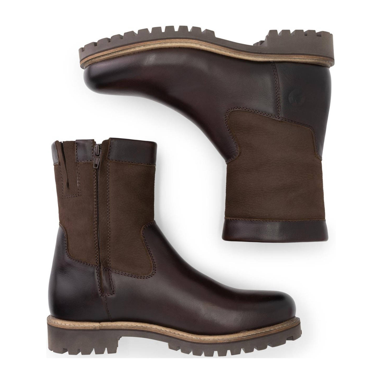 Travelin Mygland Men leren enkelboots bruin | wehkamp