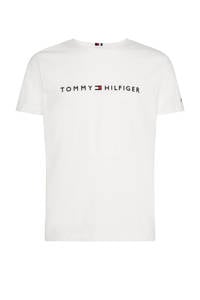 Tommy Hilfiger Big & Tall T-shirt Plus Size van biologisch katoen white