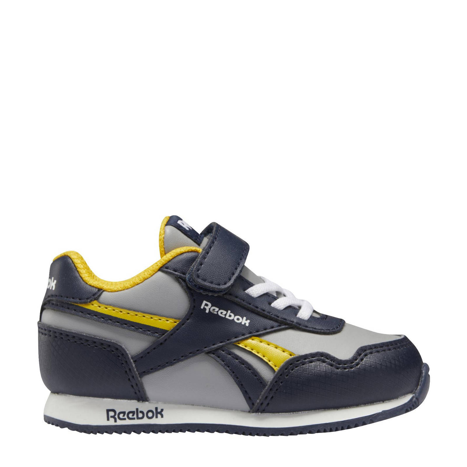 Reebok Classics Royal Classic Jogger 3.0 sneakers donkerblauw/grijs/geel |  wehkamp