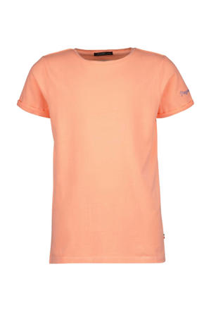 basic T-shirt neon perzik roze
