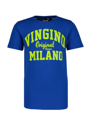 T-shirt met logo hardblauw