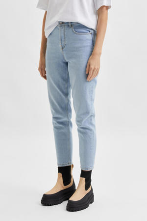 high waist mom jeans SLFRITA light blue