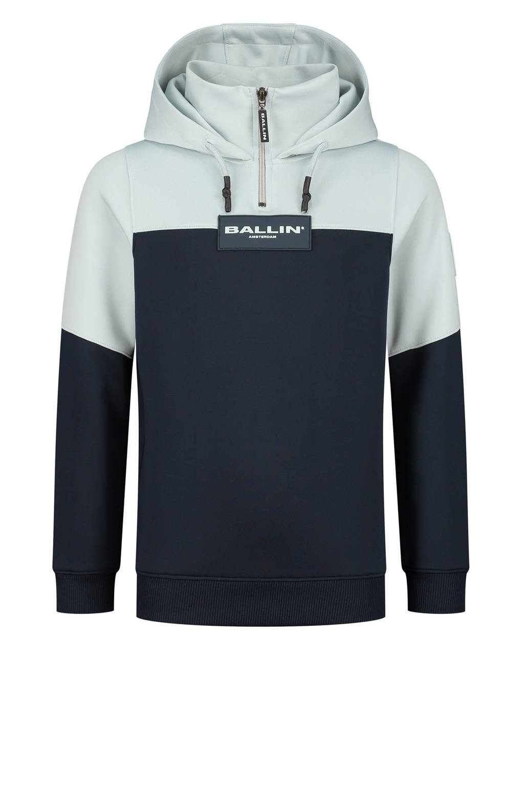 Ballin unisex hoodie donkerblauw/lichtblauw