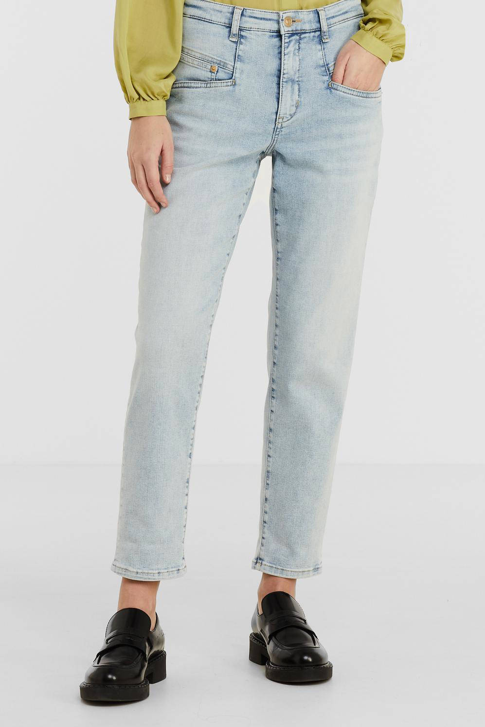 MAC high waist mom jeans Rich Carrot bright stoned wash | wehkamp