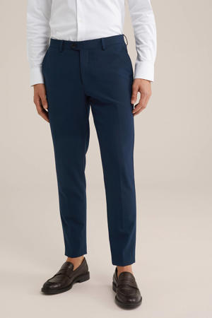 slim tall fit pantalon donkerblauw