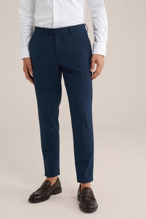 slim tall fit pantalon donkerblauw