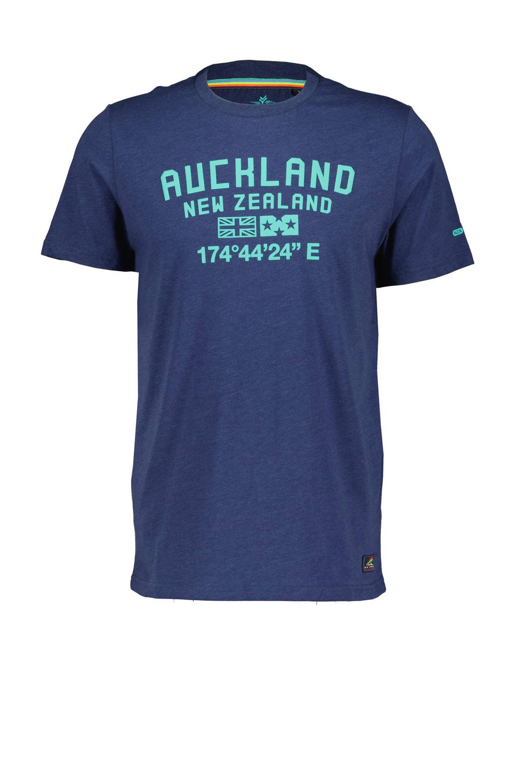 New Zealand Auckland T-shirt met logo kind navy