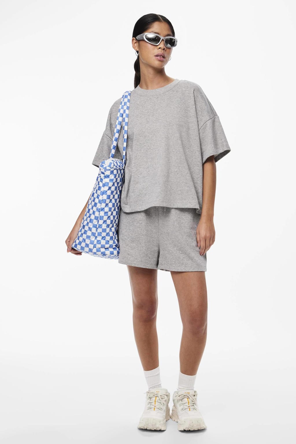 PIECES sweater PCCHILLI grijs