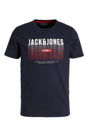 T-shirt JJCYBER met logo navy blazer